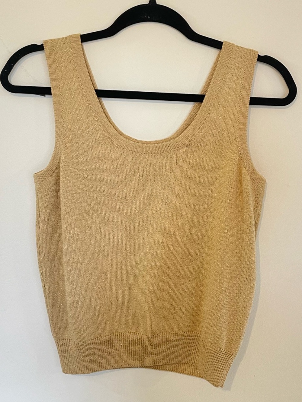 St. John Gold Knit Tank Top